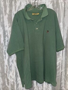 Duck Head Classic Men's Green Polo Shirt Size 2XLT 🔥 G9